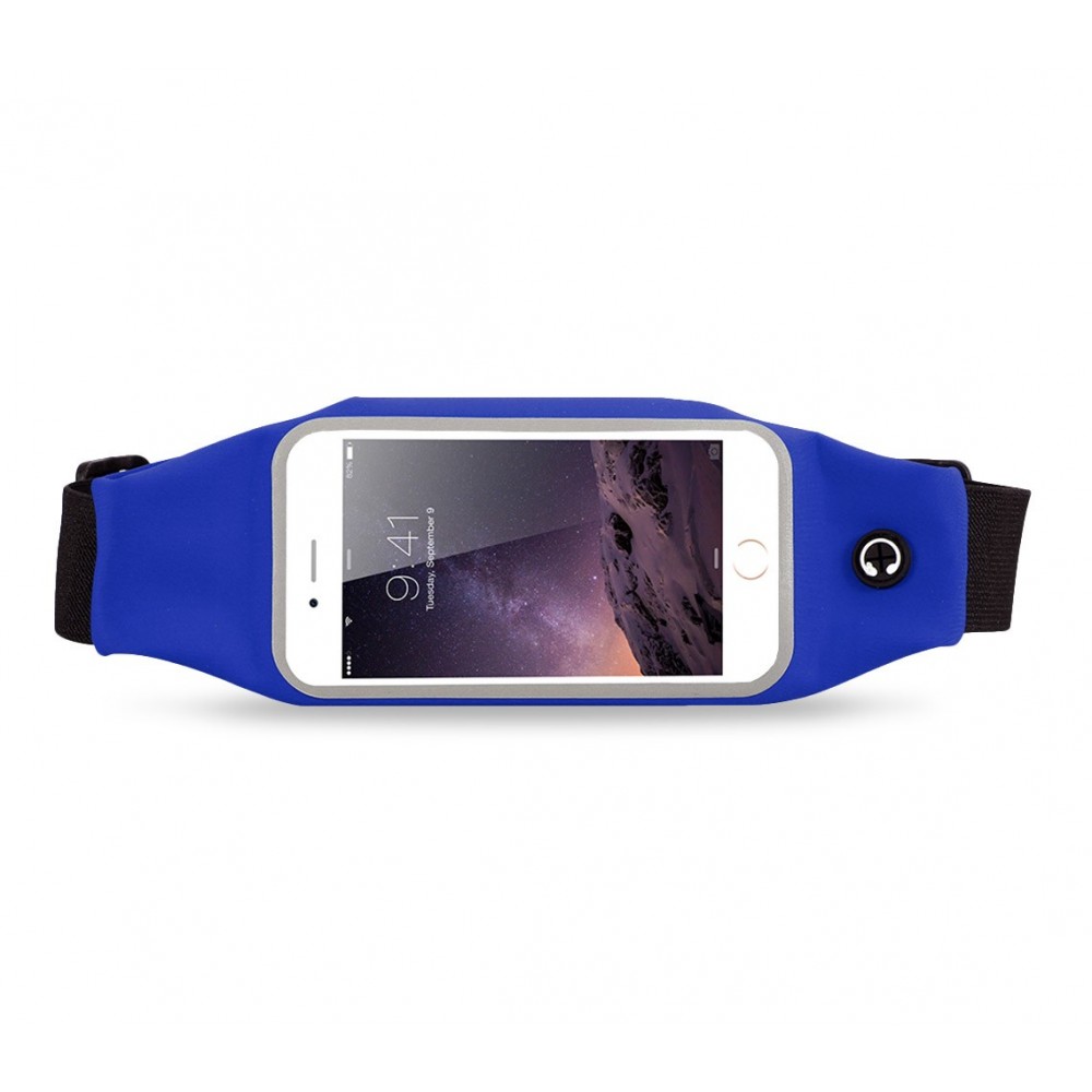 Marsupio sportivo impermeabile per smartphone fino a 5,5" schermo tattile cornice catarifrangente