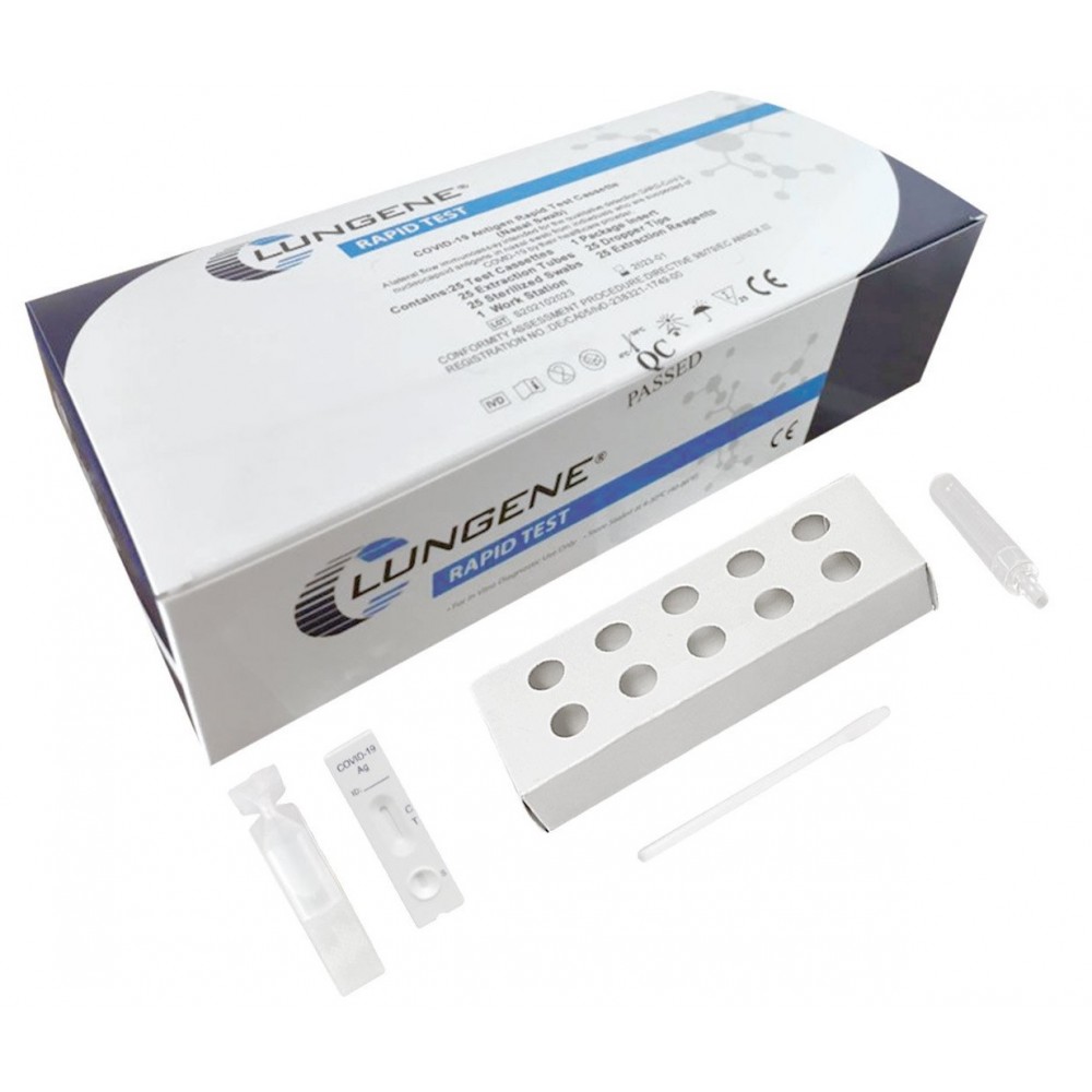 Confezione da 25pz Tamponi Rapidi Antigenici...