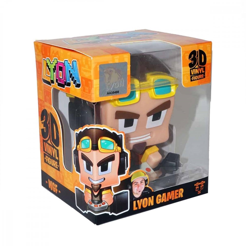 Lyon Gamer Vinyl Personaggio da Collezione 3D 15 Cm Prodotto Ufficiale