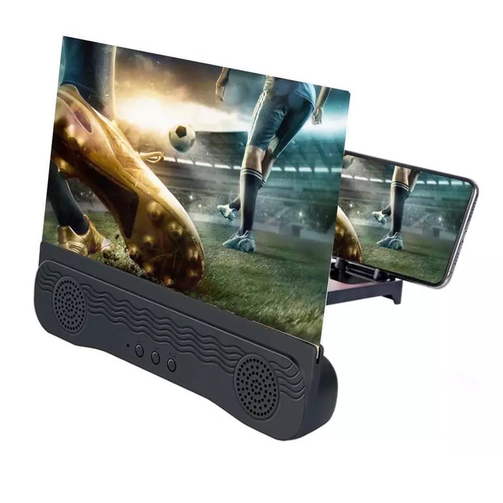 Lente 3D Amplificatore Audio e Video per Smartphone 12" 945362 Ricarica USB