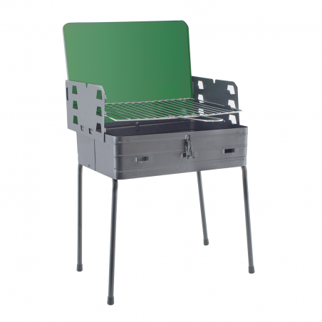 Barbecue a Valigetta art. 045 a Carbonella con Griglia Regolabile 40x30xH74 cm
