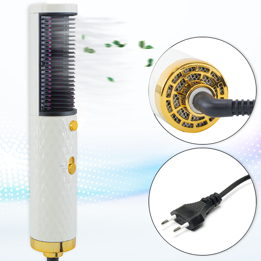 Image of Spazzola Asciugacapelli 1600W Lisciante e Volumizzante HS-818 Phon Multifunzione Bianco052
