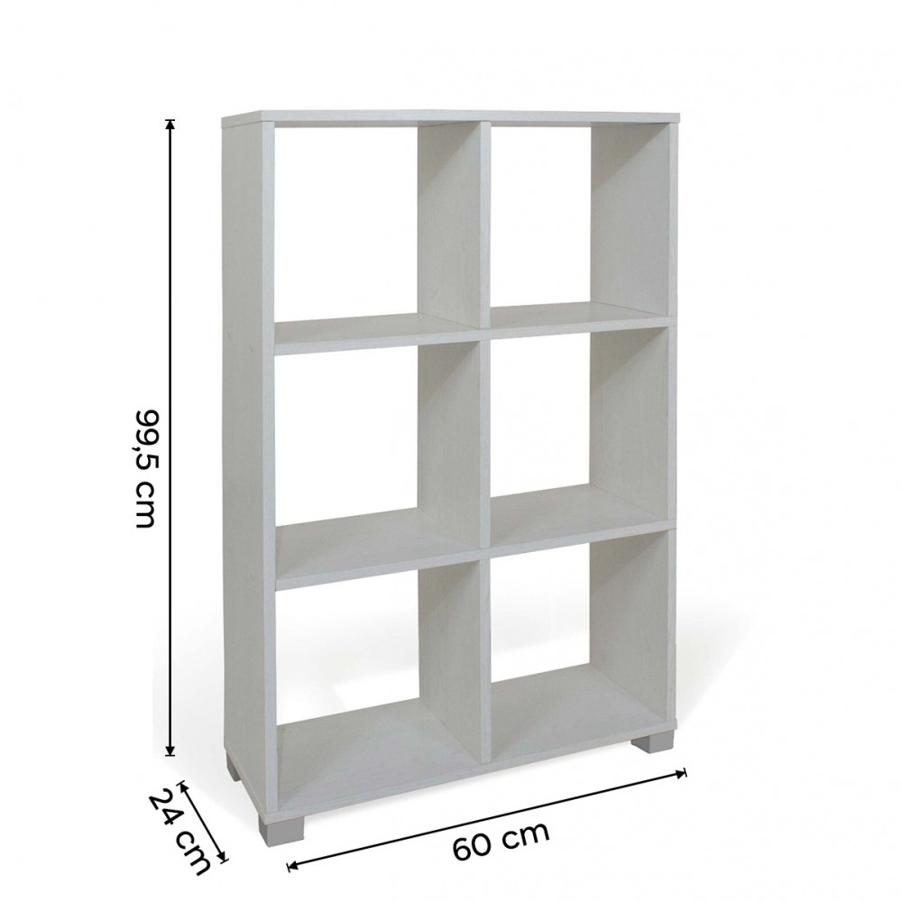 Libreria Scaffale Verticale 6 Cubi Art. 108...