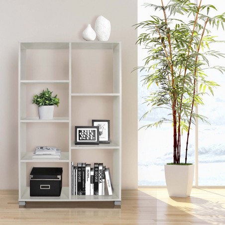 Libreria Scaffale 7 Ripiani Art.110 Mensole Portaoggetti in Legno 80x24x126.5H