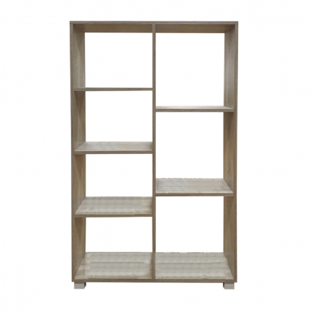 Libreria Scaffale 7 Ripiani Art.110 Mensole Portaoggetti in Legno 80x24x126.5H