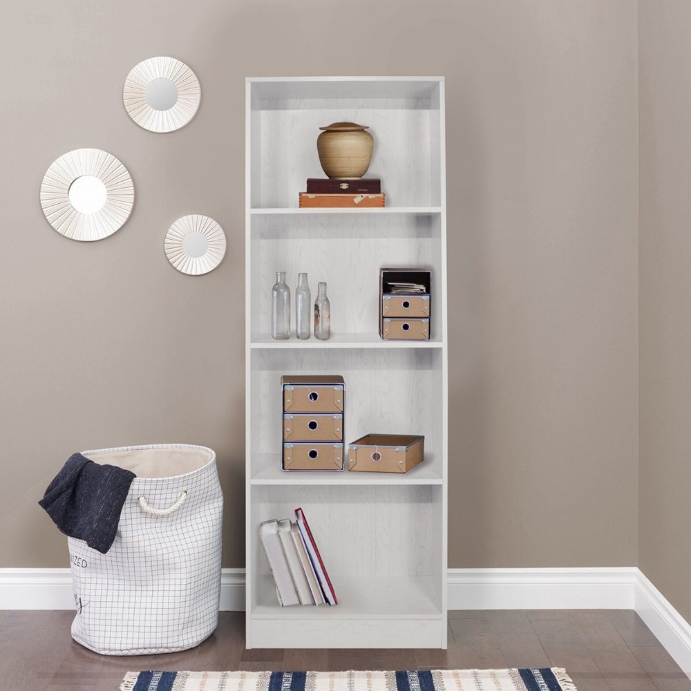 Libreria Scaffale Verticale con 4 Ripiani Art....