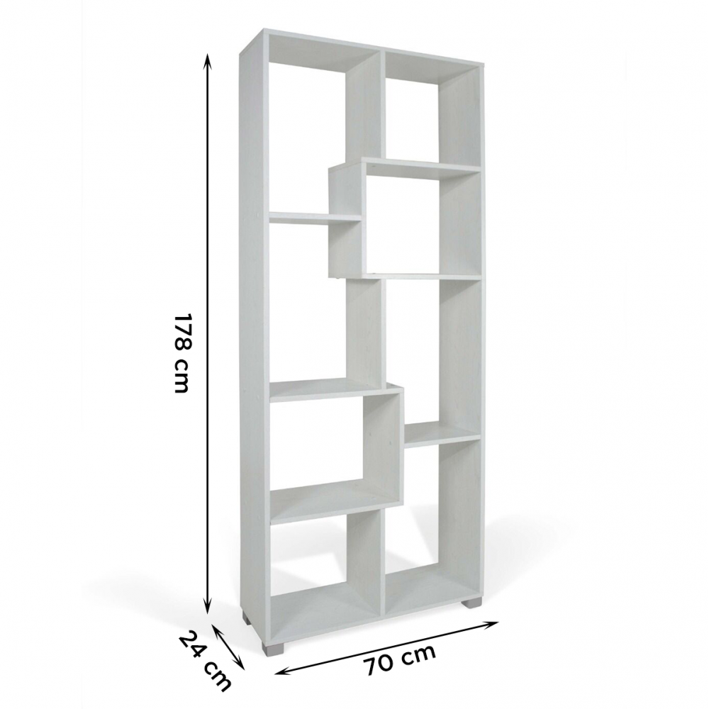 Libreria Scaffale 8 Ripiani Art. 114 Mensole...