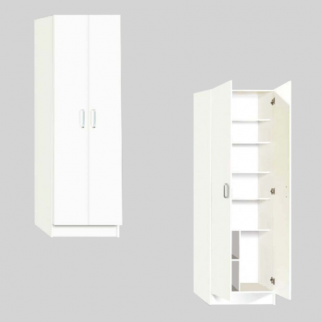 Armadio Scarpiera 2 Ante 8 Scomparti Art. 138 Mobiletto in Legno 59x36x180H cm