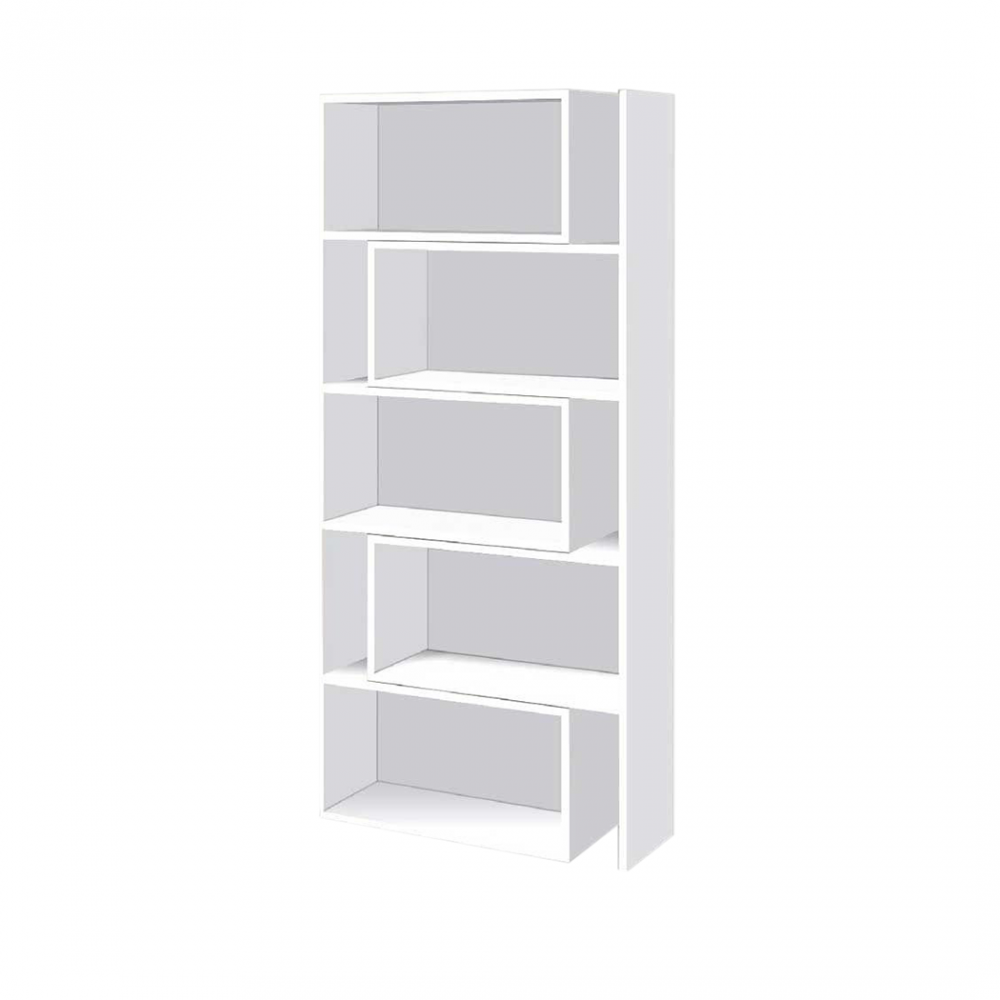 Libreria Scaffale Estensibile Art.CR16 da 5 a 10 Scomparti in Legno 181H cm