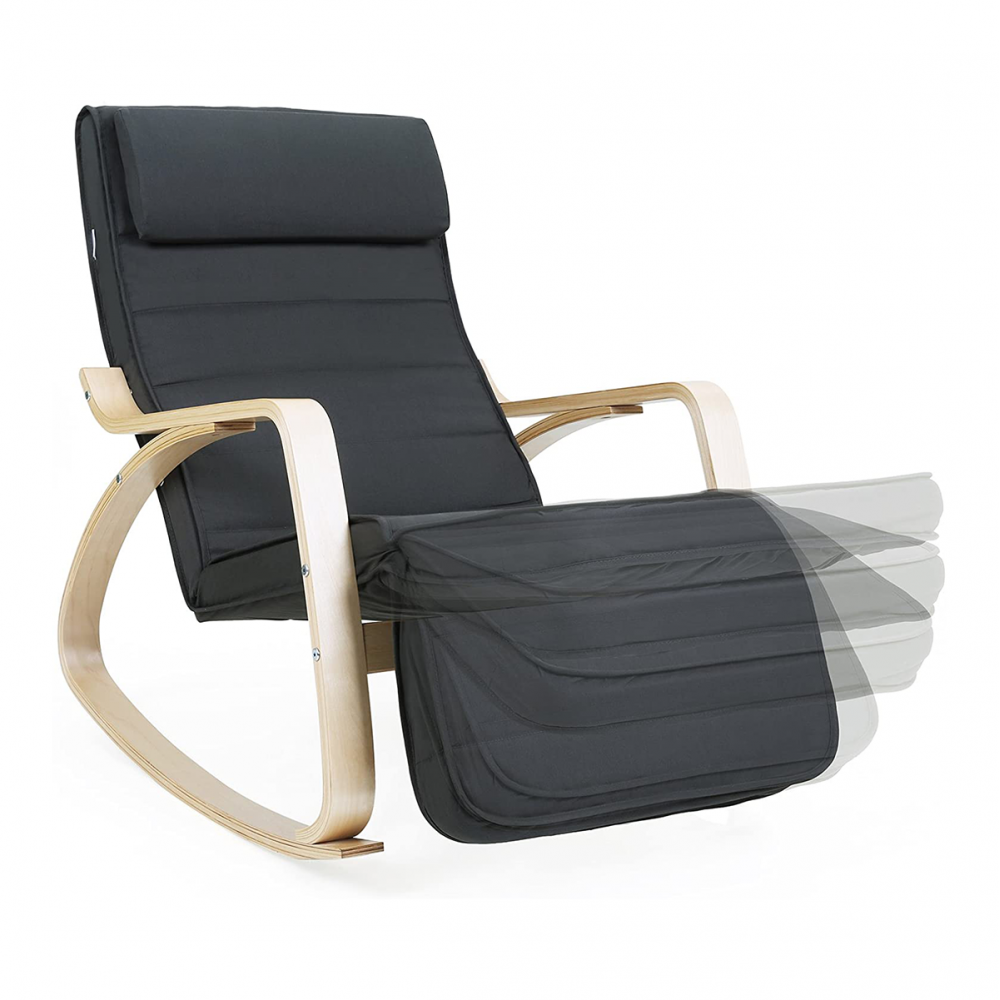 Sedia a Dondolo FREYA in Legno Poltrona con...