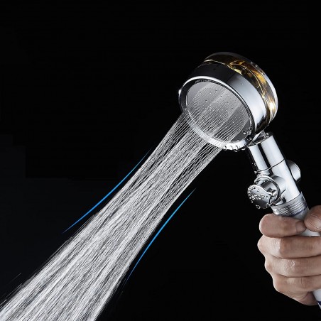 Soffione Turbocompressore Doccia Rotabile 360° Doccino con Filtro Purificante