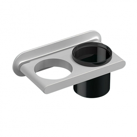 Rack per Phon Multifunzionale da Parete 211051 Con 2 Scomparti e Portaspazzolino