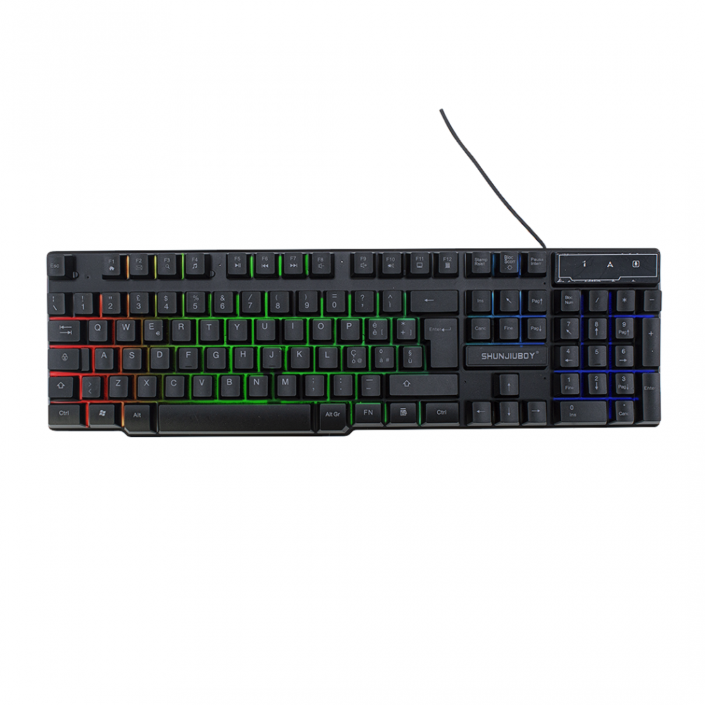 Tastiera Gaming Computer 4 in 1 Illuminata RGB...