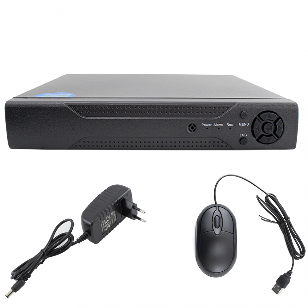 Image of DVR NVR CVI TVI HVR AHD 4 Canali Video Recorder H.264 Sorveglianza Con App