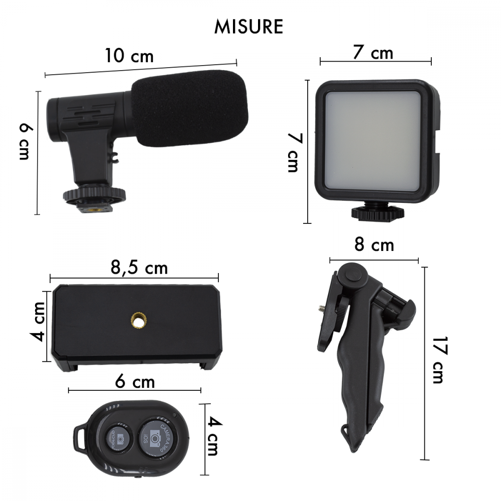 Set per Video Live 116317 Microfono Mini...