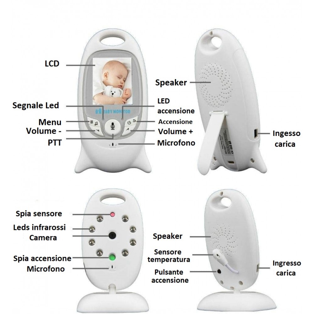 Video Baby Monitor Wireless 1479 Speaker...