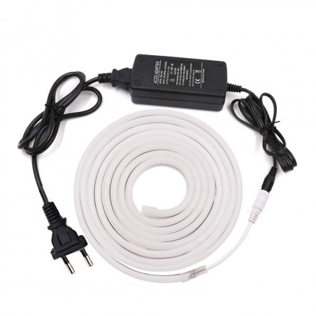 Strip Led Neon Flessibile 5m Striscia con Luci 120 Led per Interni ed Esterni