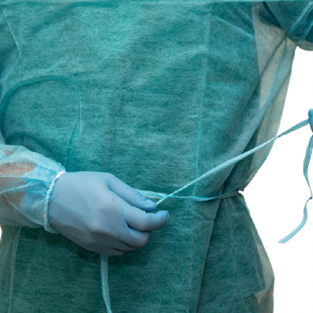 Camice Monouso Visitatore e Paziente Dispositivo Antibatterico Medico Classe I