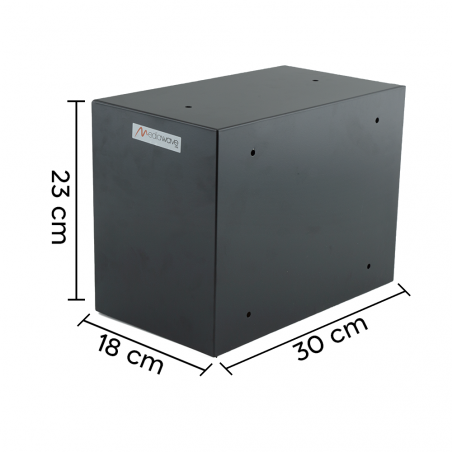 Cassetta Postale Condominiale 2 Posti Iron Black 783.B Formato Rivista 23x18x30