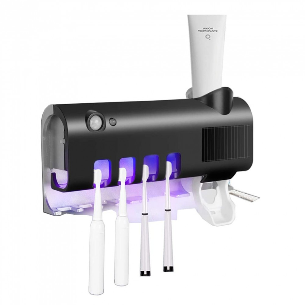 COOTA Automatico Sterilizzatore UV per Spazzolino da Denti E Spazzolino da Denti A Raggi Ultravioletti per Montaggio A Parete Porta Spazzolino USB Ricaricabile 