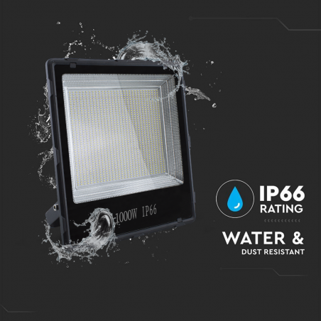 Faro da 1000W con 1200 Led Luce Bianca Fredda Per Esterni IP66 Impermeabile