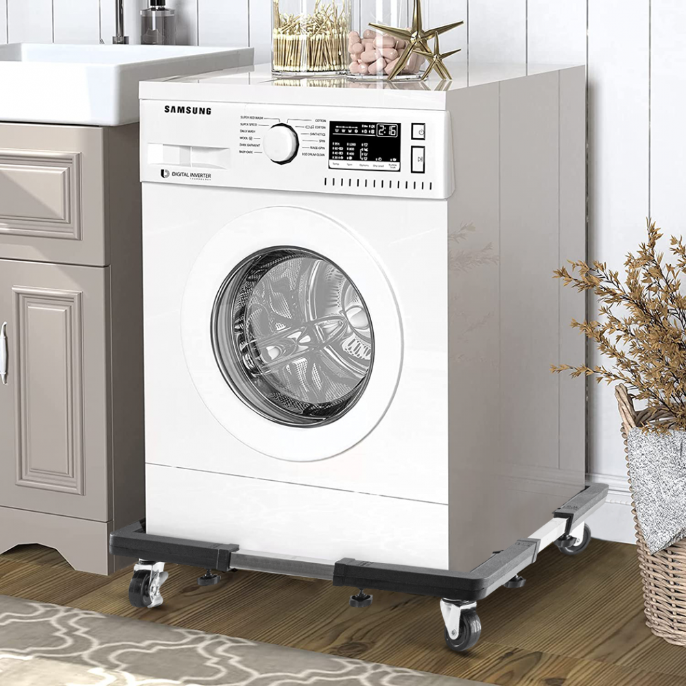 Carrello Base Mobile e Regolabile per Lavatrice e Frigorifero Portata max. 200Kg