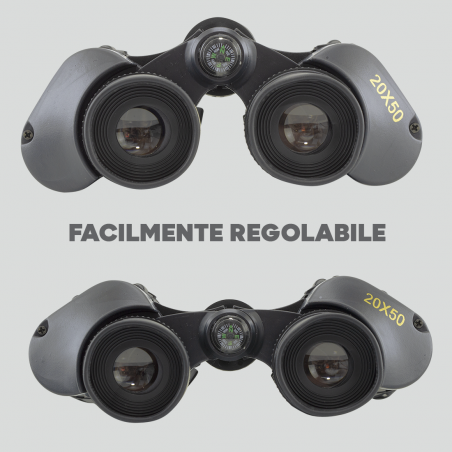 Binocolo Professionale 20x50 con Cinghia e Borsa Birdwatching Viaggi Escursioni