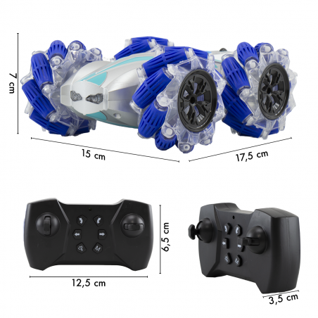 Auto Telecomandata 2.4GHz Stunt Auto 219109 Rotazione Acrobatica e Getto d'Acqua