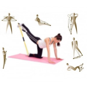 Image of Estensore elastico per allenamento yoga braccia gambe fitness 8012438790561