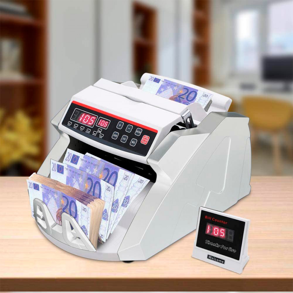 Conta Banconote Professionale con Rilevatore di Banconote False e Display Led