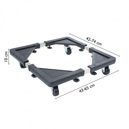 Carrello Base Mobile e Regolabile per Lavatrice e Frigorifero Portata max. 200Kg Carrello Base Mobile e Regolabile per Lavatrice e Frigorifero Portata max. 200Kg