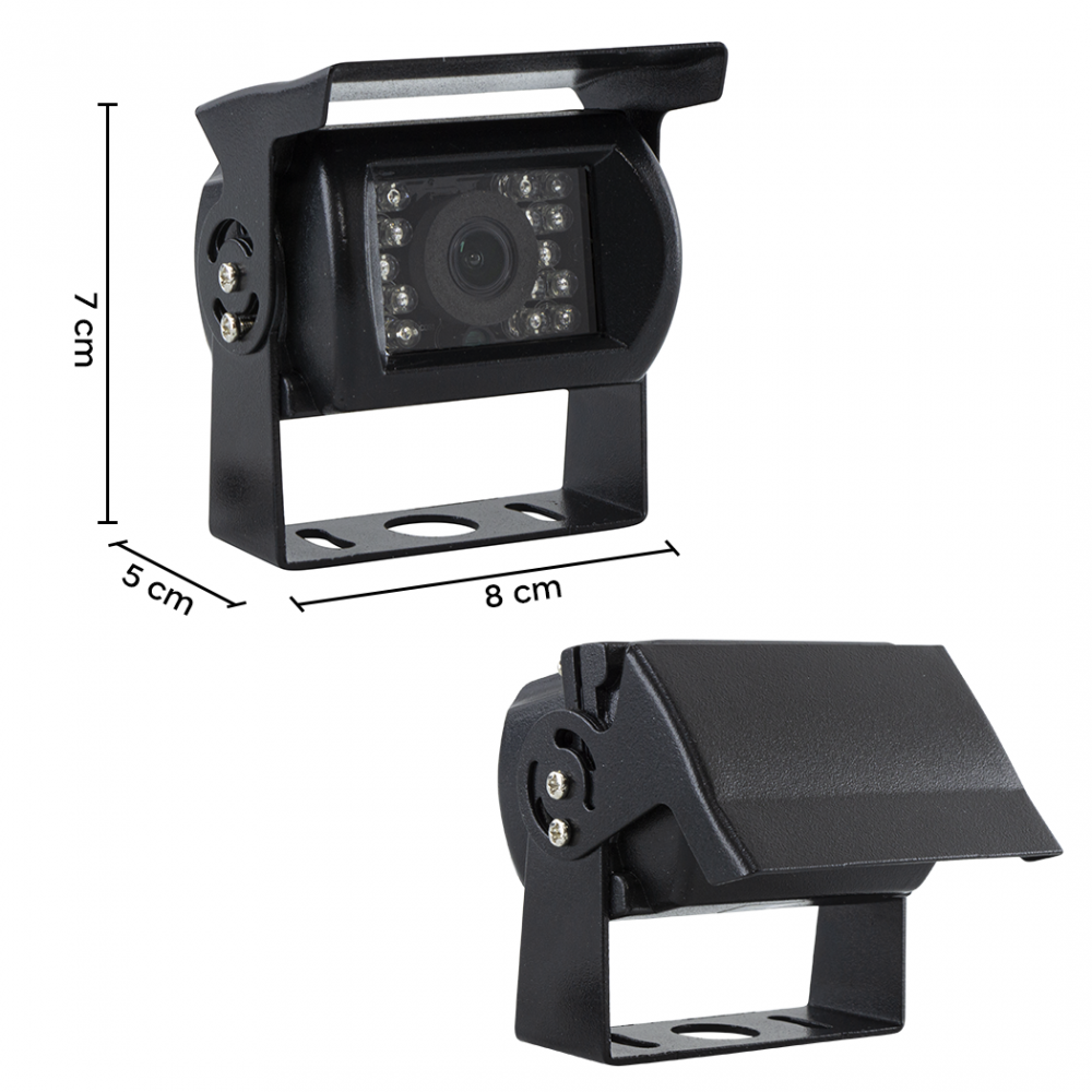 Telecamera Retromarcia per Furgoni e Camper 18 Led Infrarossi Retrocamera