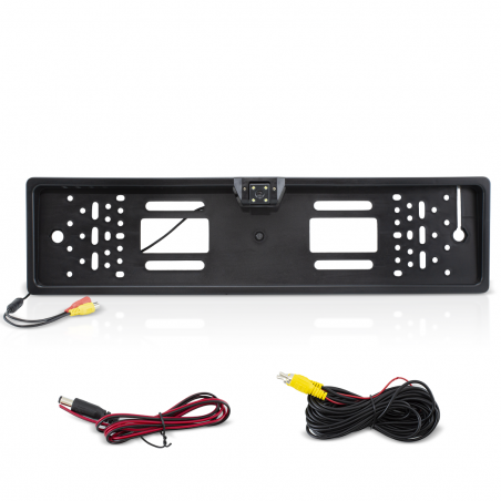 Porta Targa con Telecamera 4 Led per Retromarcia Camera Posteriore Auto 400463