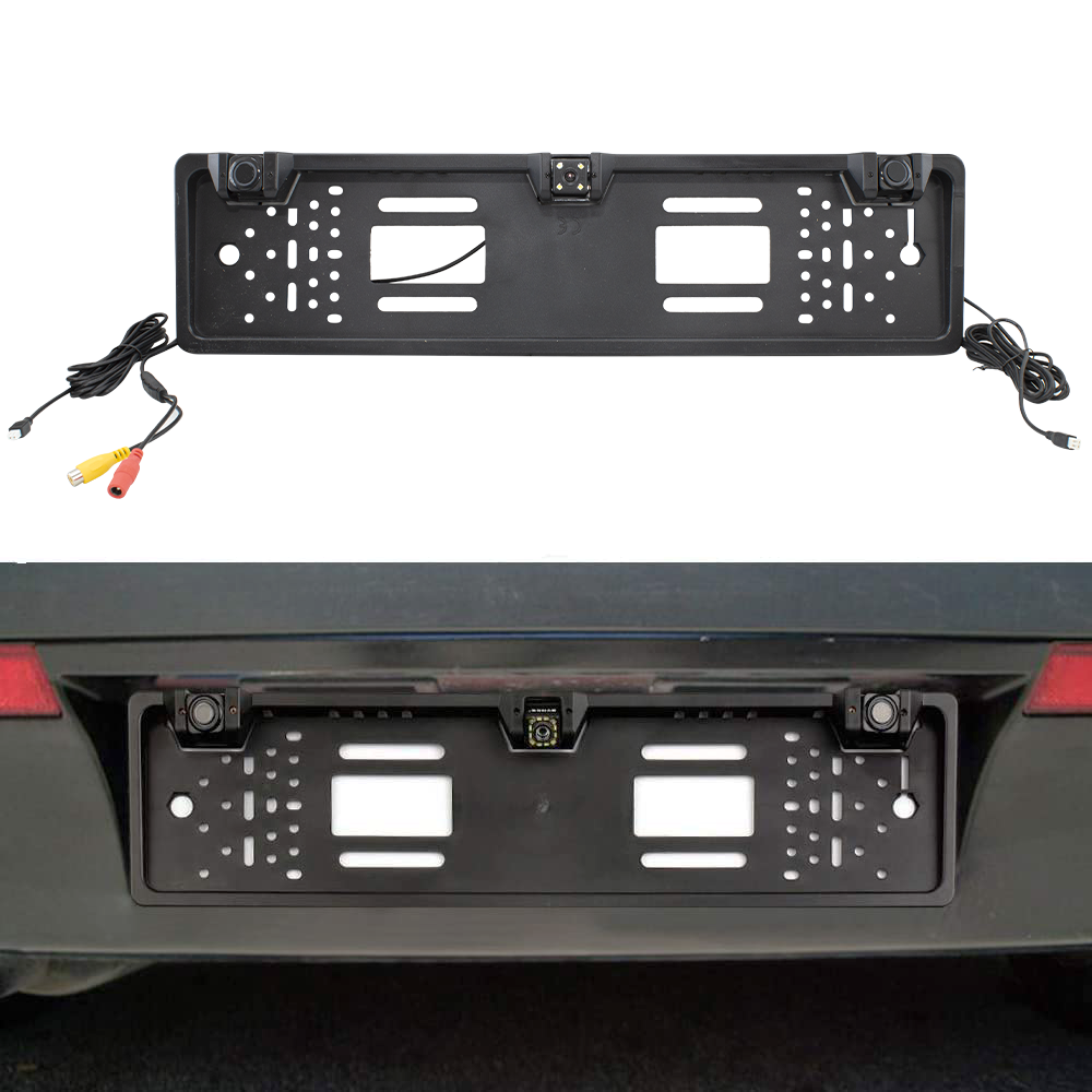 Portatarga per Auto con Telecamera e Sensori di...