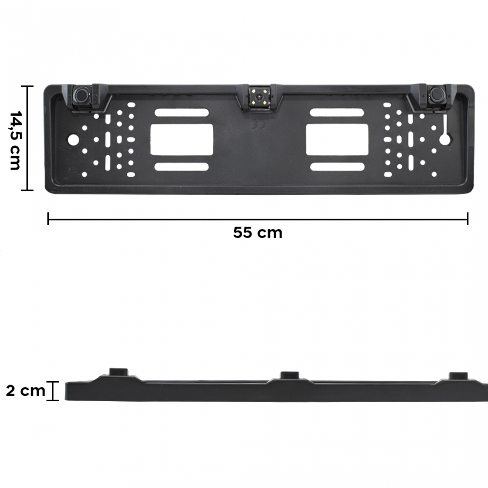 Portatarga per Auto con Telecamera e Sensori di...