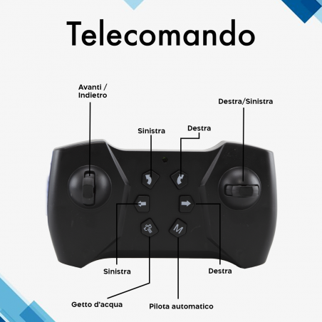 Auto Telecomandata 2.4GHz Stunt Auto 219109 Rotazione Acrobatica e Getto d'Acqua