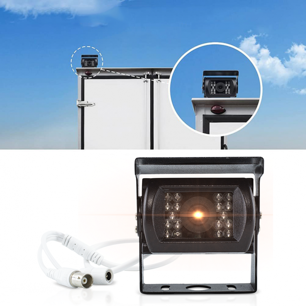 Telecamera Retromarcia per Furgoni e Camper 18 Led Infrarossi Retrocamera