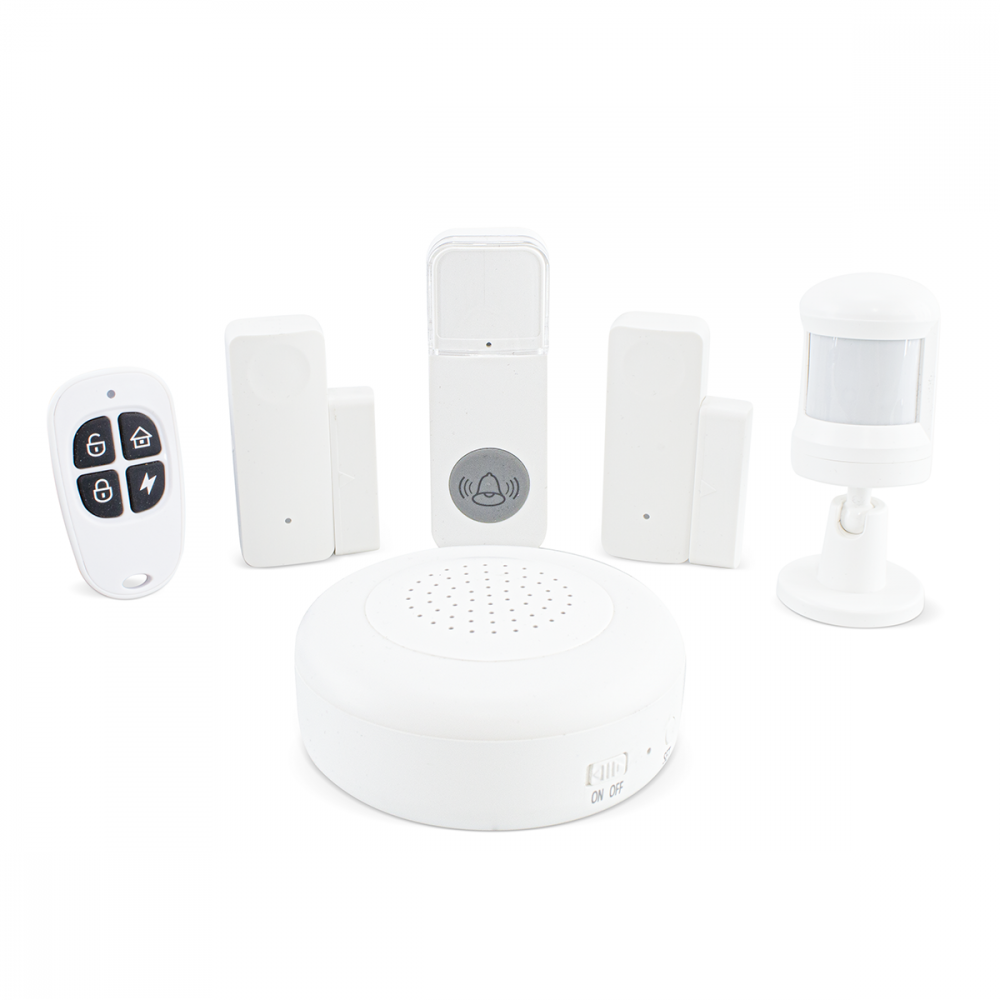 Kit di Sicurezza Wireless per Casa Wireless Sensori Sirena Telecomando con APP