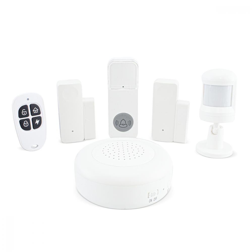 Image of Kit Sistema di Sicurezza Wireless Per Casa Sensori Sirena Telecomando Con APP