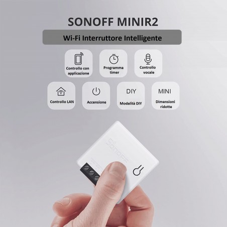 3 pz Sonoff Mini R2 Intelligente Automazione Domestica APP Controllo Vocale