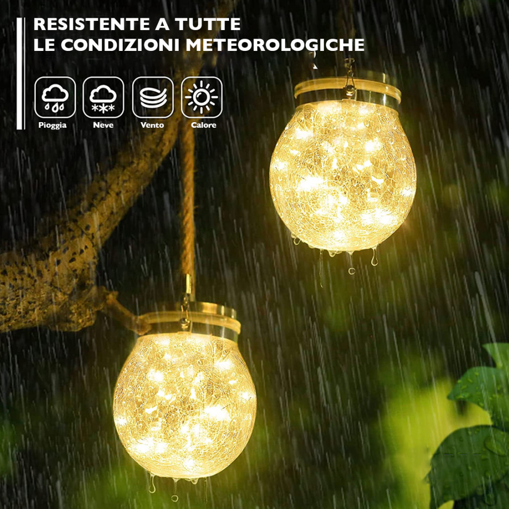 Set 2 Lanterne Decorative Atmosfera per Esterni...