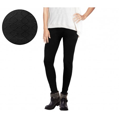 Pack da 6 leggings modello Diamond vari colori donna con fantasia tono su tono elasticizzato