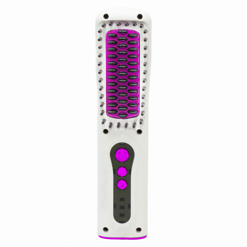 Mini Spazzola Lisciante Capelli in Ceramica 10W Ricarica USB Piastra Portatile