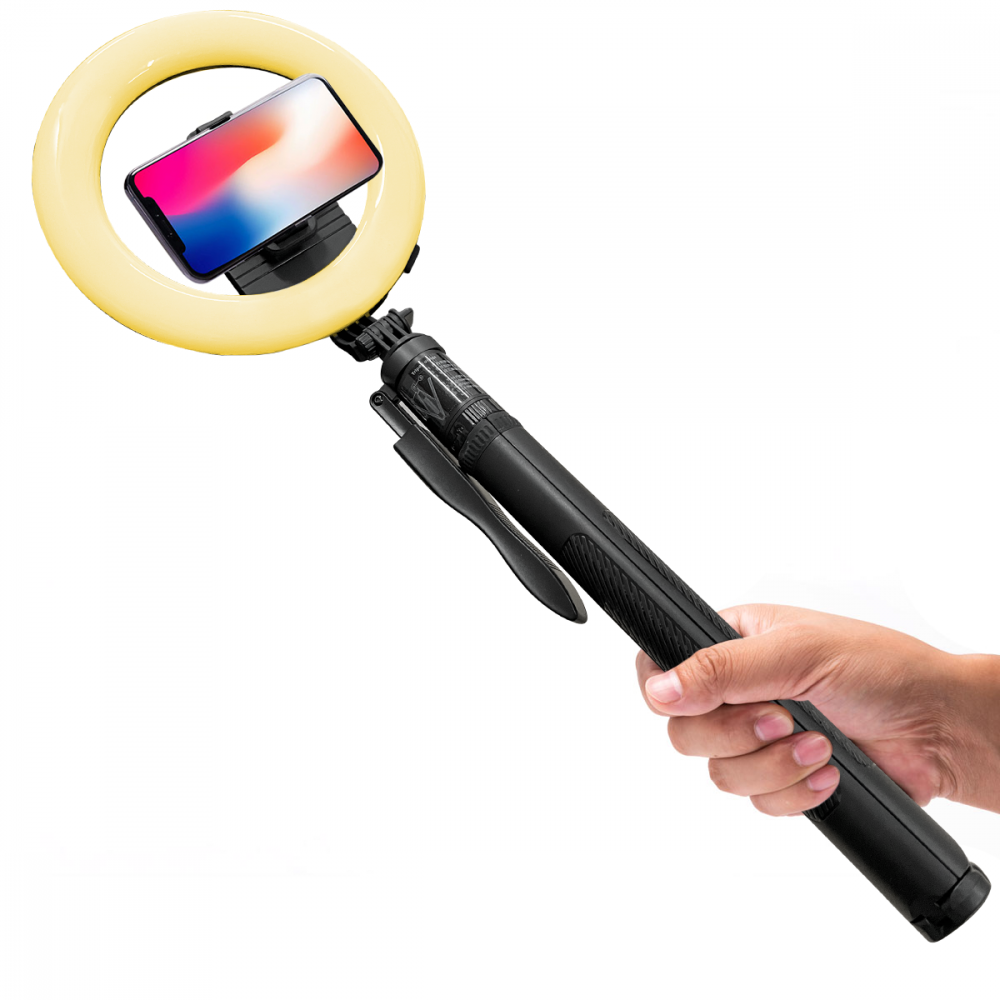 Selfie Stick Ring Light Anello Led 8" Treppiedi...