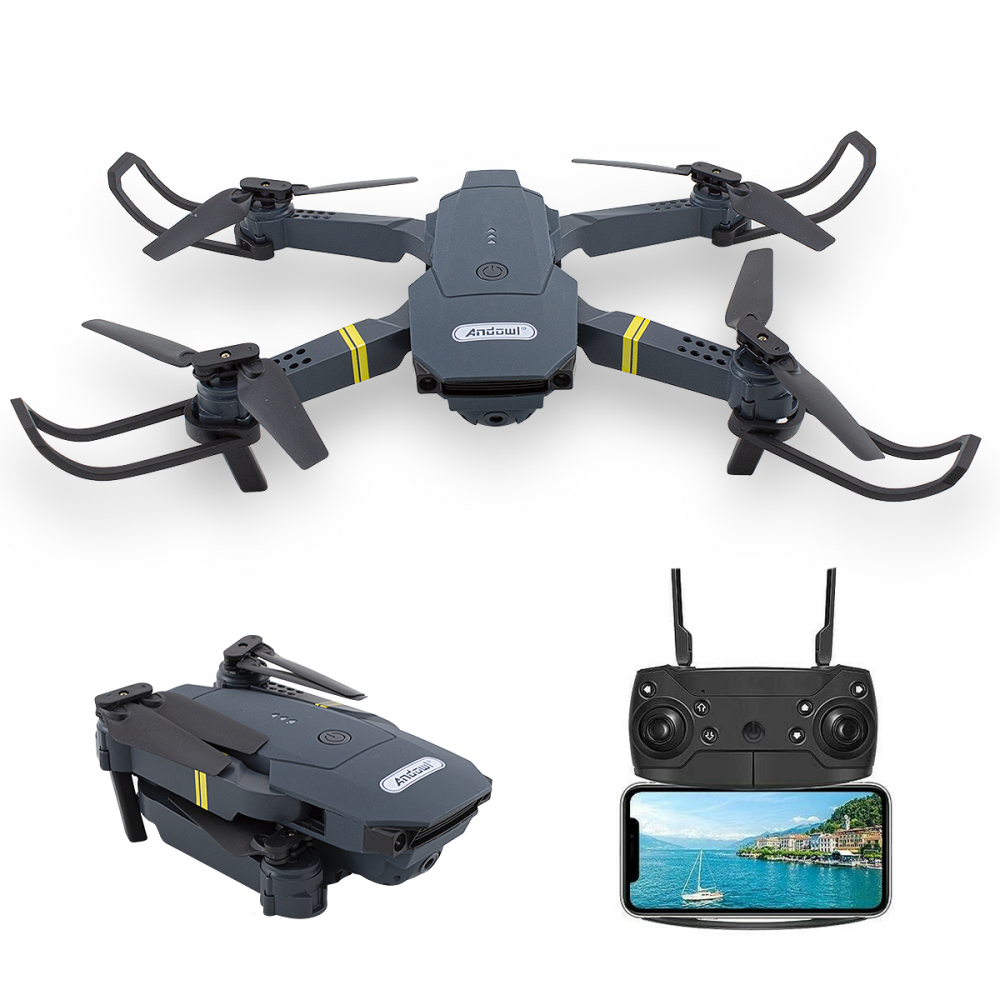 Image of Mini Drone Quadricottero 1080P HD Pieghevole con Telecamera e Telecomando Wifi