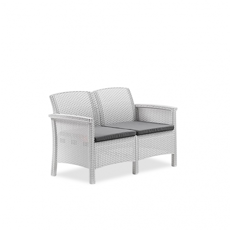 Salottino da Giardino VENEZIA Divano Poltrone e Tavolino Polipropilene in Rattan