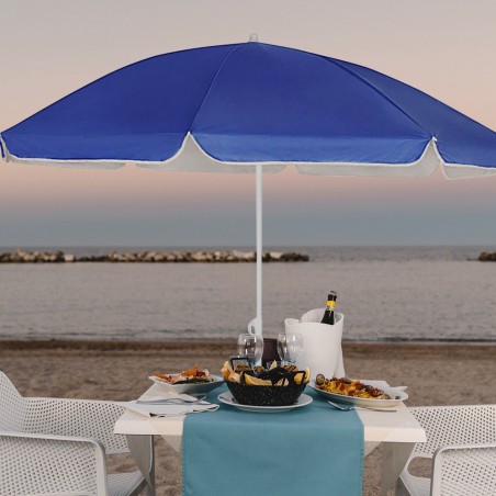 Ombrellone da Mare 170 cm Palo Centrale Tinta Unita 538302 con Custodia