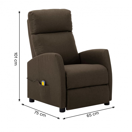 Poltrona Motorizzata Elettrica Reclinabile MYSA Alzapersona con Imbottitura
