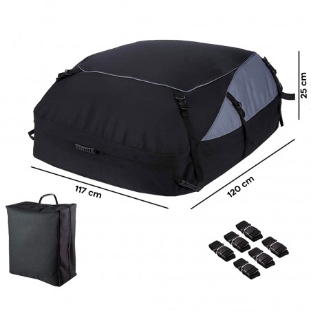 Box per Tetto Portabagagli Universale Portapacchi Impermeabile per Auto Furgoni