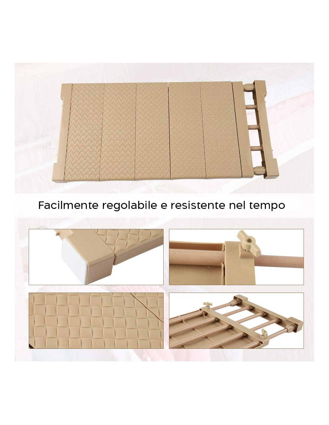 Mensola Estensibile per Armadi 35x45cm Scaffale Telescopico per Mobili, Bianco